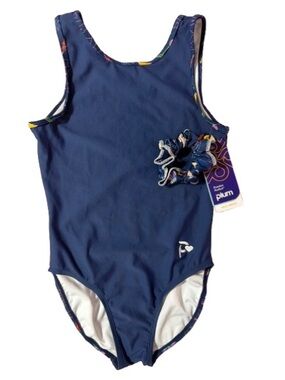 Plum Practicewear Free Spirit Flip Side Gymnastic Leotard & Scrunchie Adult Med